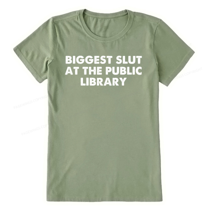 Pagewings Biggest Slut At The Public Library Unisex Classic T-shirt