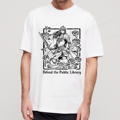 Pagewings Defend The Public Library Unisex Classic T-shirt