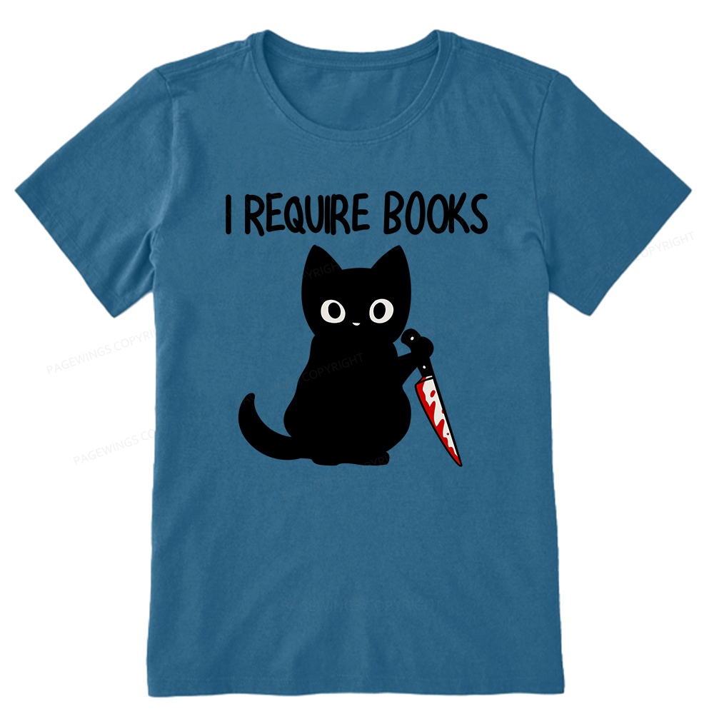 Pagewings I Require Books Unisex Classic T-shirt
