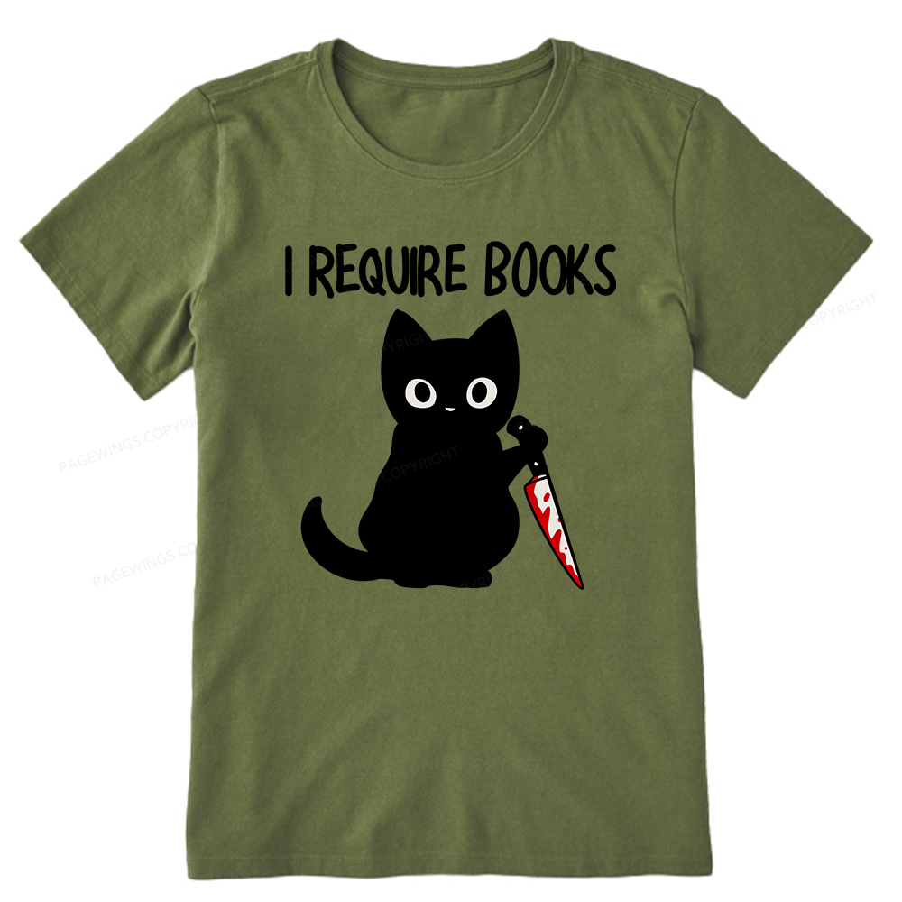 Pagewings I Require Books Unisex Classic T-shirt