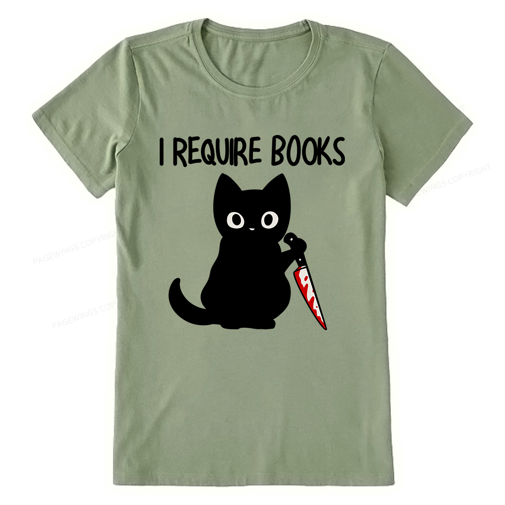 Pagewings I Require Books Unisex Classic T-shirt