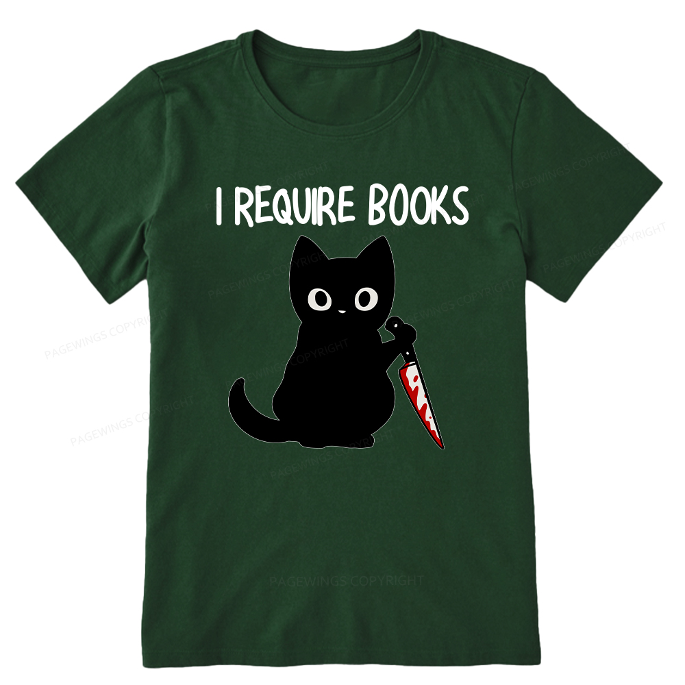 Pagewings I Require Books Unisex Classic T-shirt