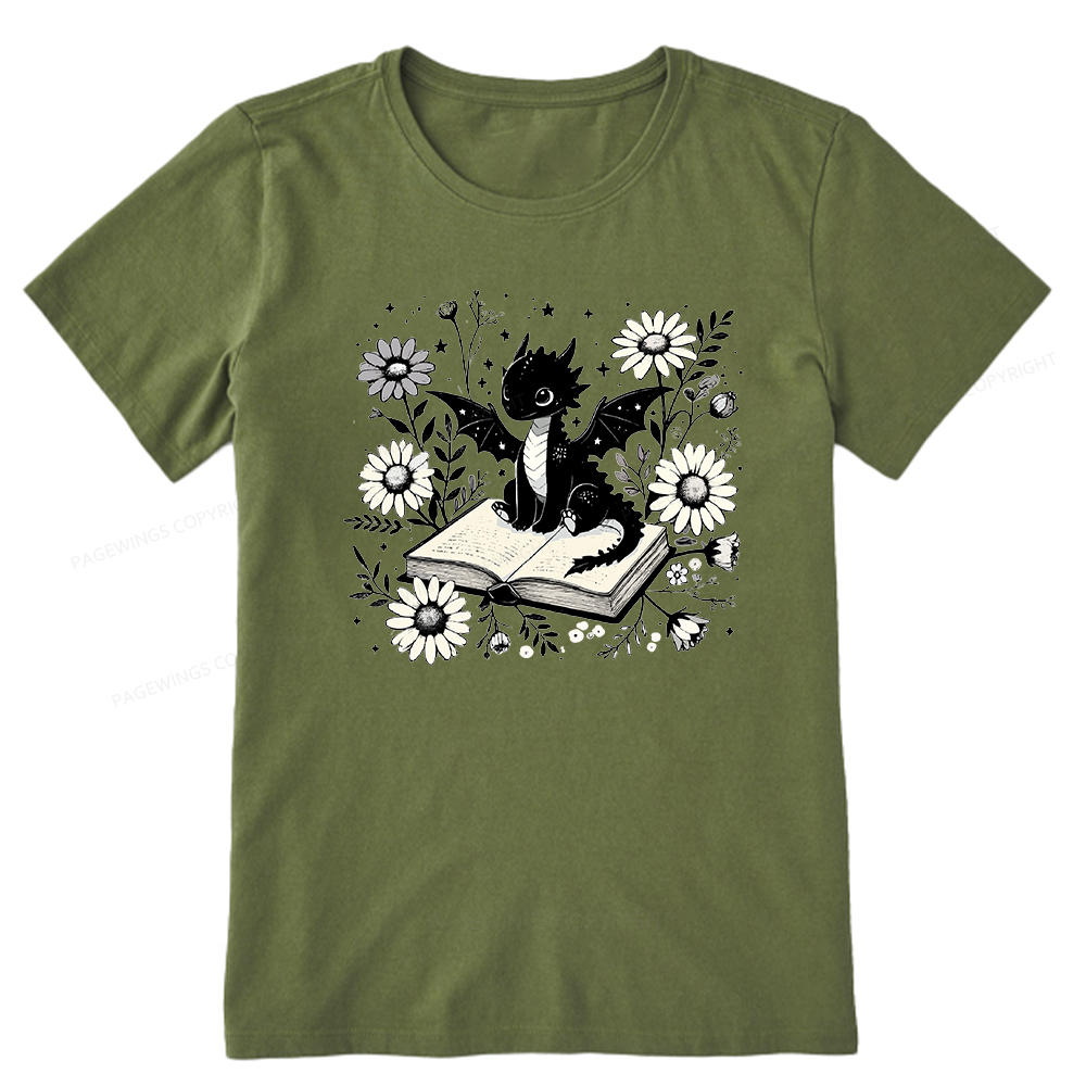Pagewings Bookworm Dragon Unisex Classic T-shirt