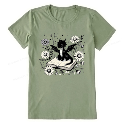 Pagewings Bookworm Dragon Unisex Classic T-shirt