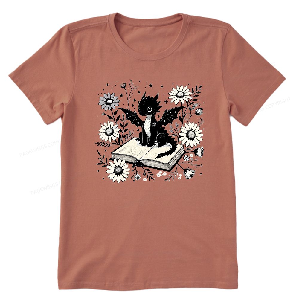 Pagewings Bookworm Dragon Unisex Classic T-shirt