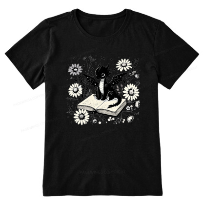 Pagewings Bookworm Dragon Unisex Classic T-shirt
