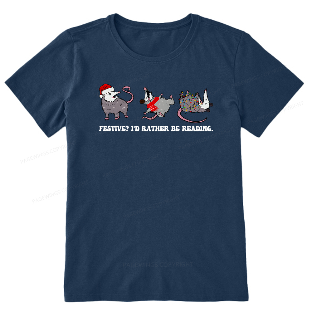 Pagewings I'd Rather Be Reading Unisex Classic T-shirt