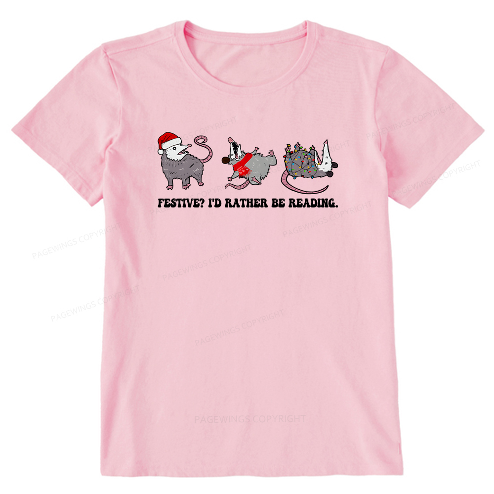 Pagewings I'd Rather Be Reading Unisex Classic T-shirt