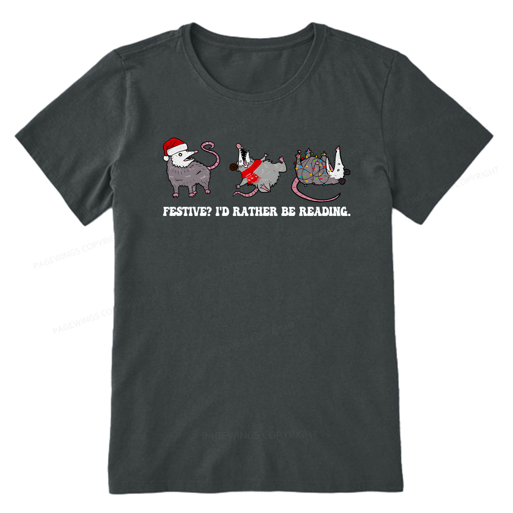 Pagewings I'd Rather Be Reading Unisex Classic T-shirt