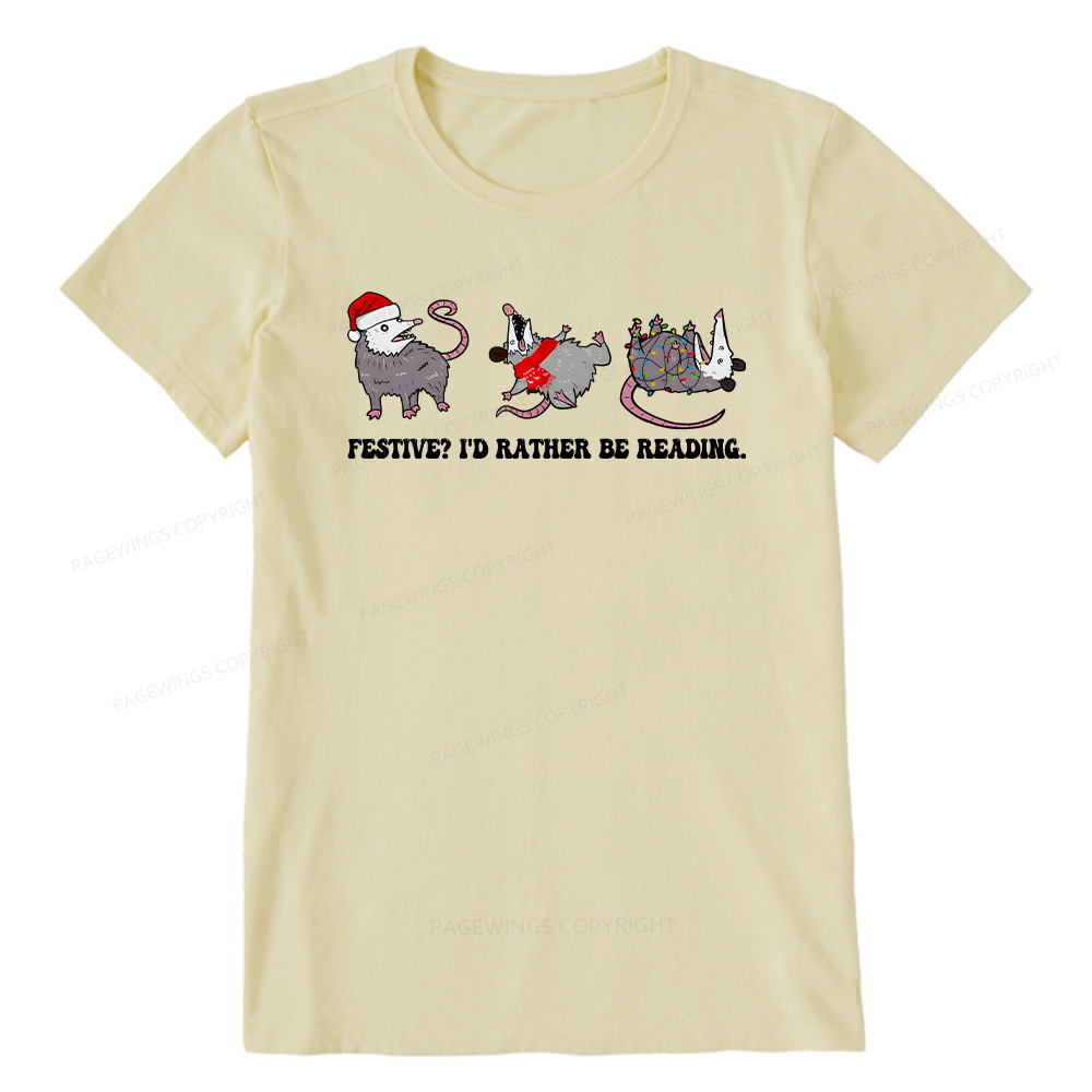 Pagewings I'd Rather Be Reading Unisex Classic T-shirt