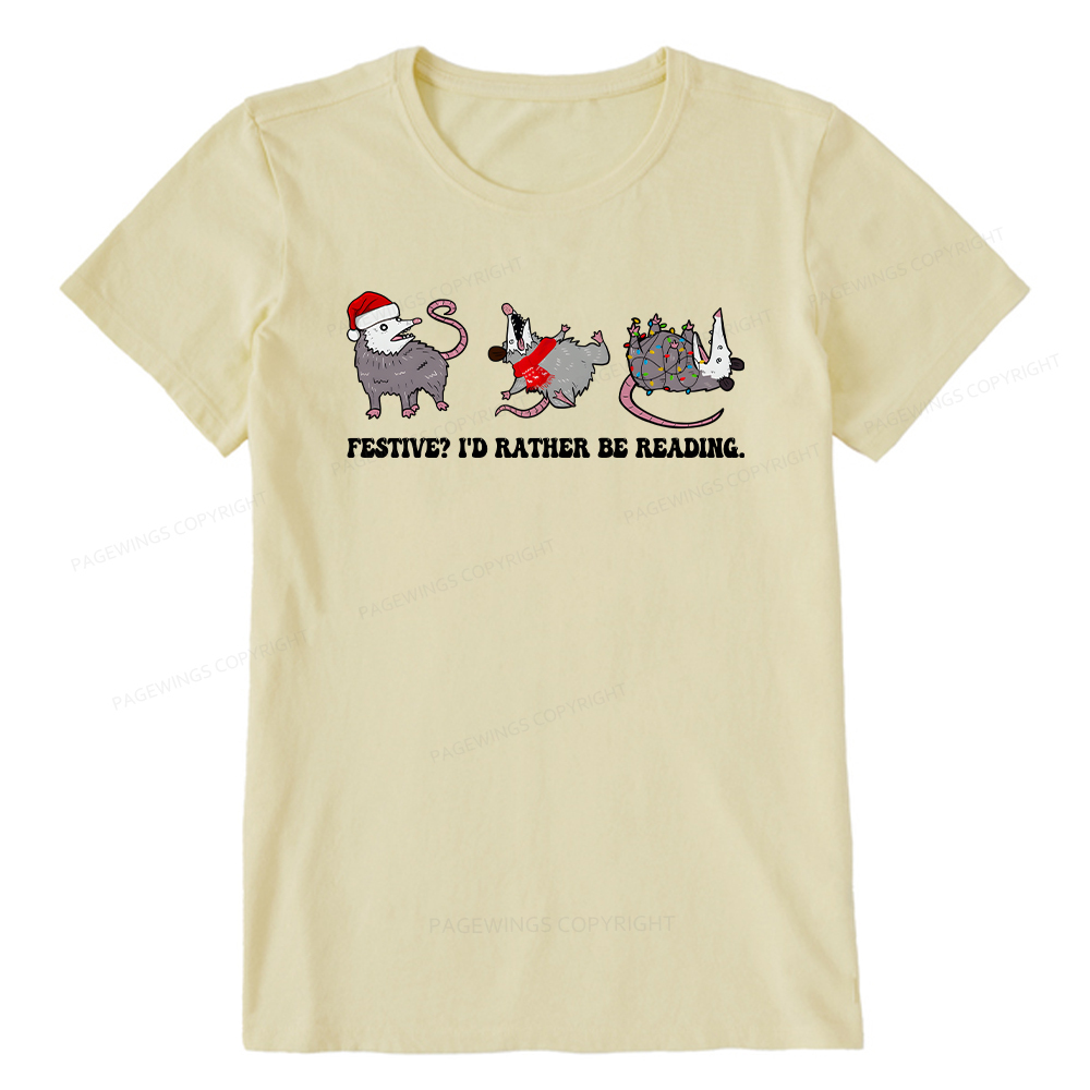 Pagewings I'd Rather Be Reading Unisex Classic T-shirt