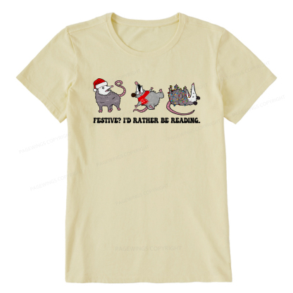 Pagewings I'd Rather Be Reading Unisex Classic T-shirt