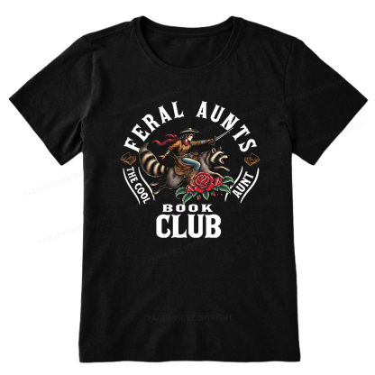 Pagewings Feral Aunt Social Book Club Unisex Classic T-shirt