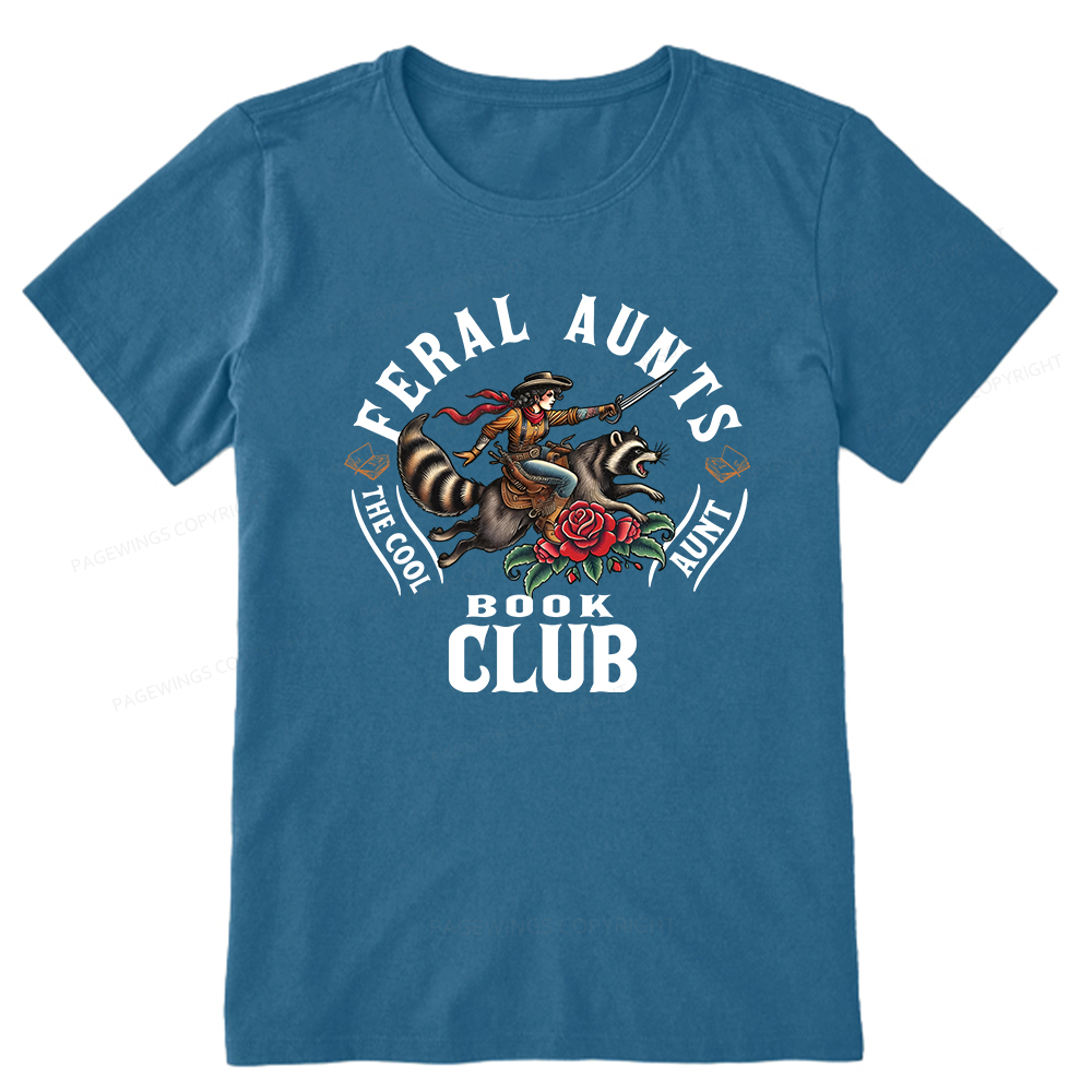 Pagewings Feral Aunt Social Book Club Unisex Classic T-shirt
