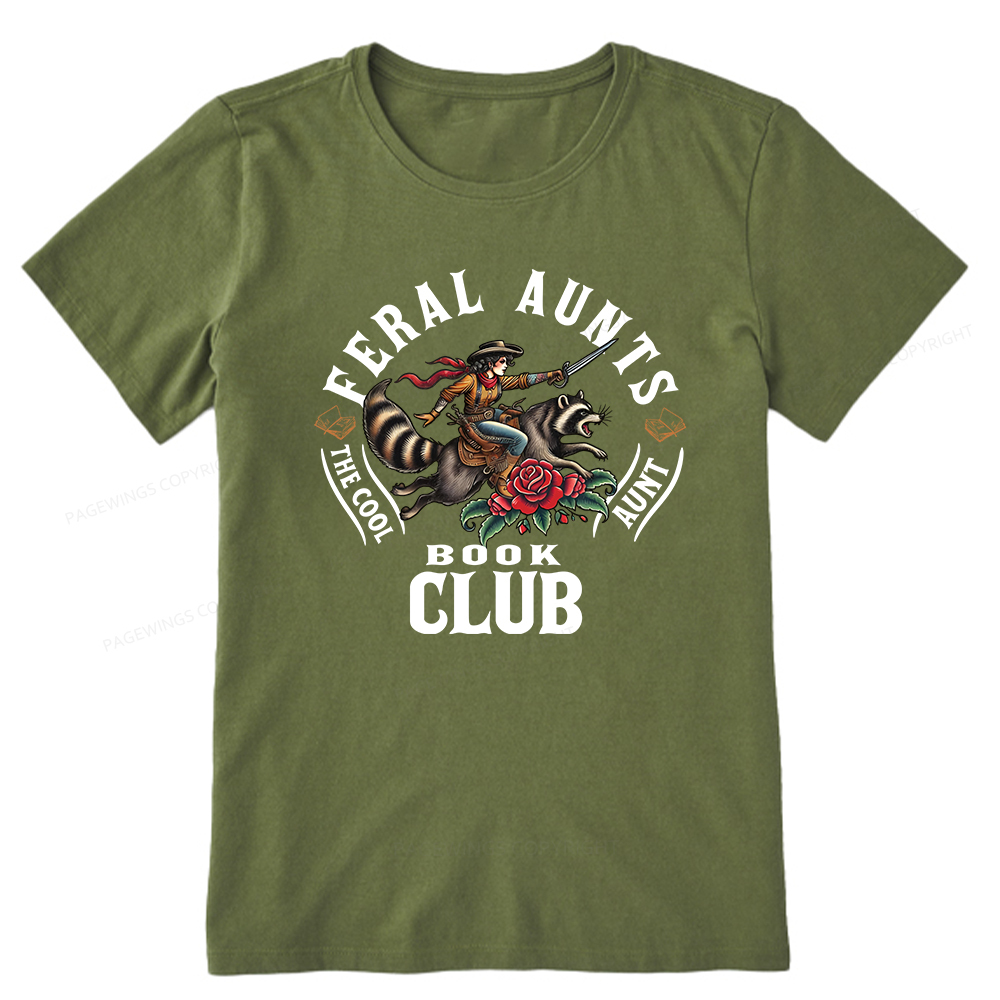 Pagewings Feral Aunt Social Book Club Unisex Classic T-shirt