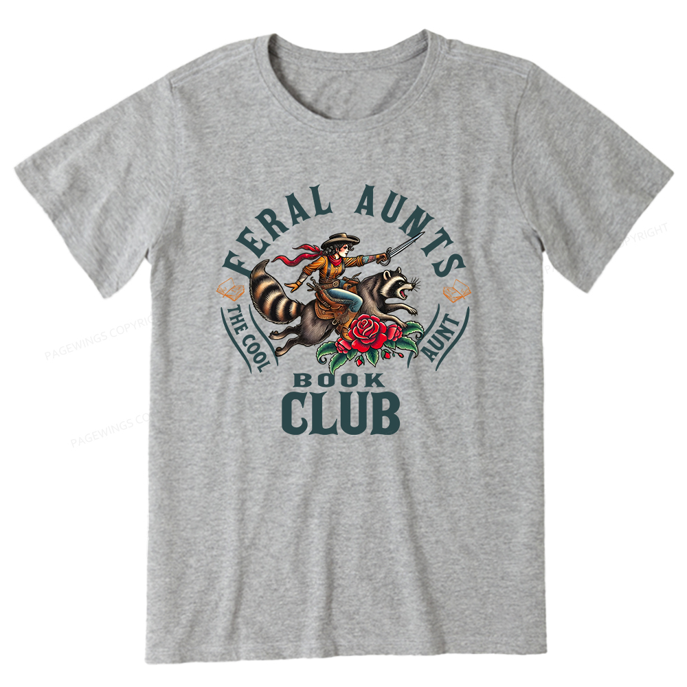 Pagewings Feral Aunt Social Book Club Unisex Classic T-shirt