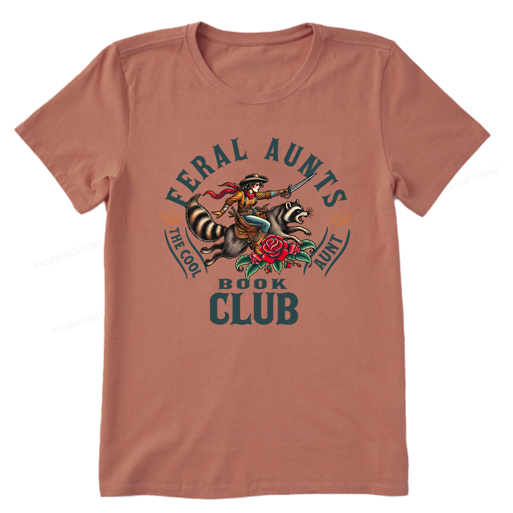 Pagewings Feral Aunt Social Book Club Unisex Classic T-shirt