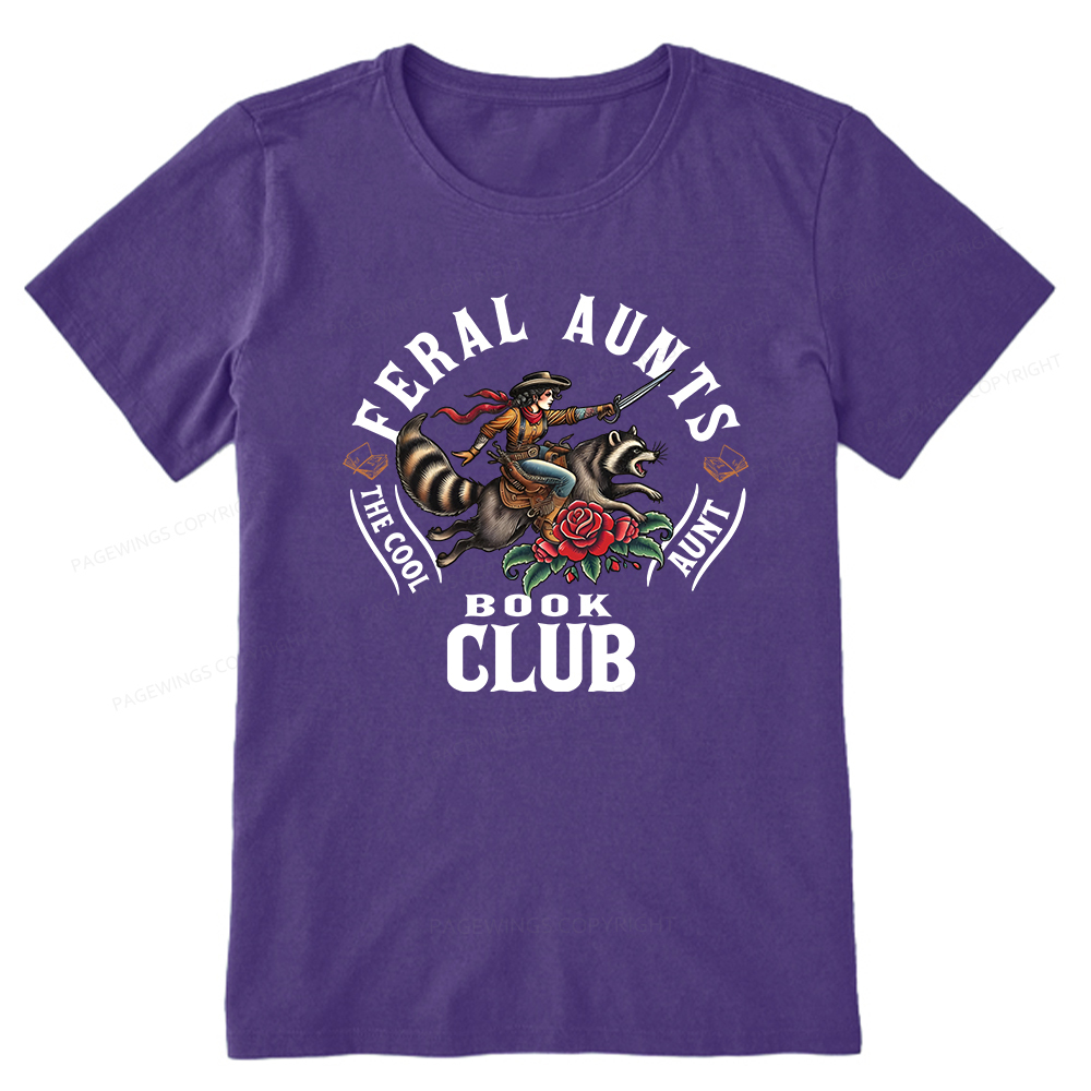 Pagewings Feral Aunt Social Book Club Unisex Classic T-shirt