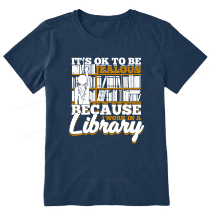 Pagewings Because I Work In A Library Unisex Classic T-shirt