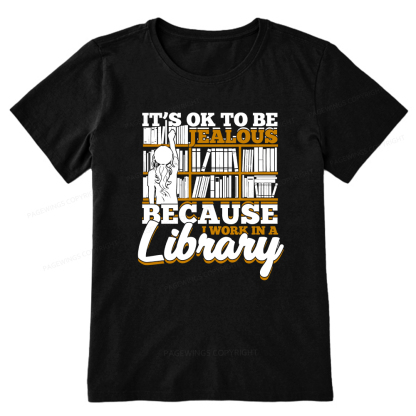 Pagewings Because I Work In A Library Unisex Classic T-shirt