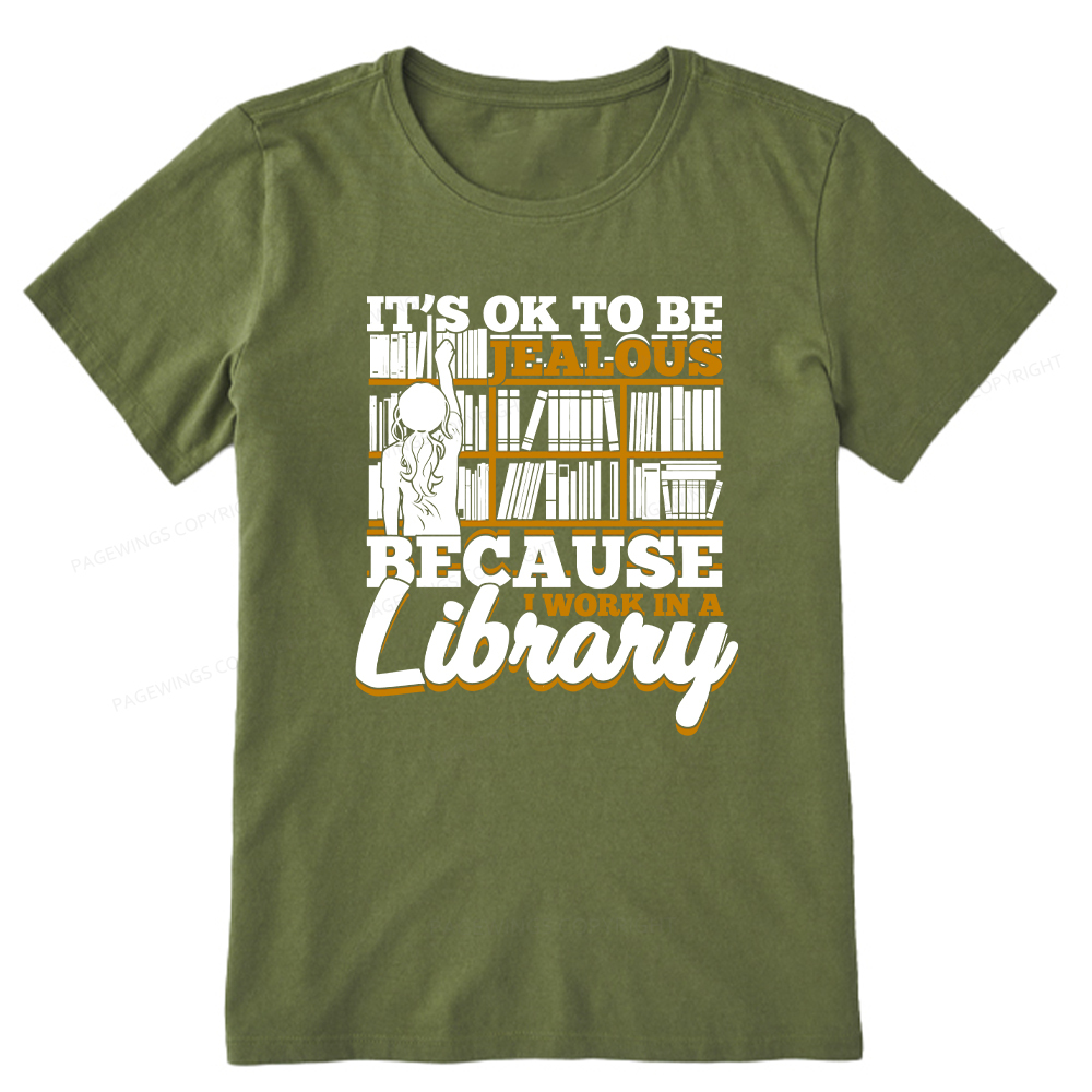 Pagewings Because I Work In A Library Unisex Classic T-shirt