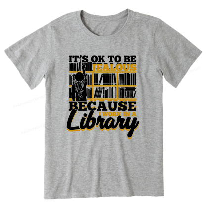 Pagewings Because I Work In A Library Unisex Classic T-shirt