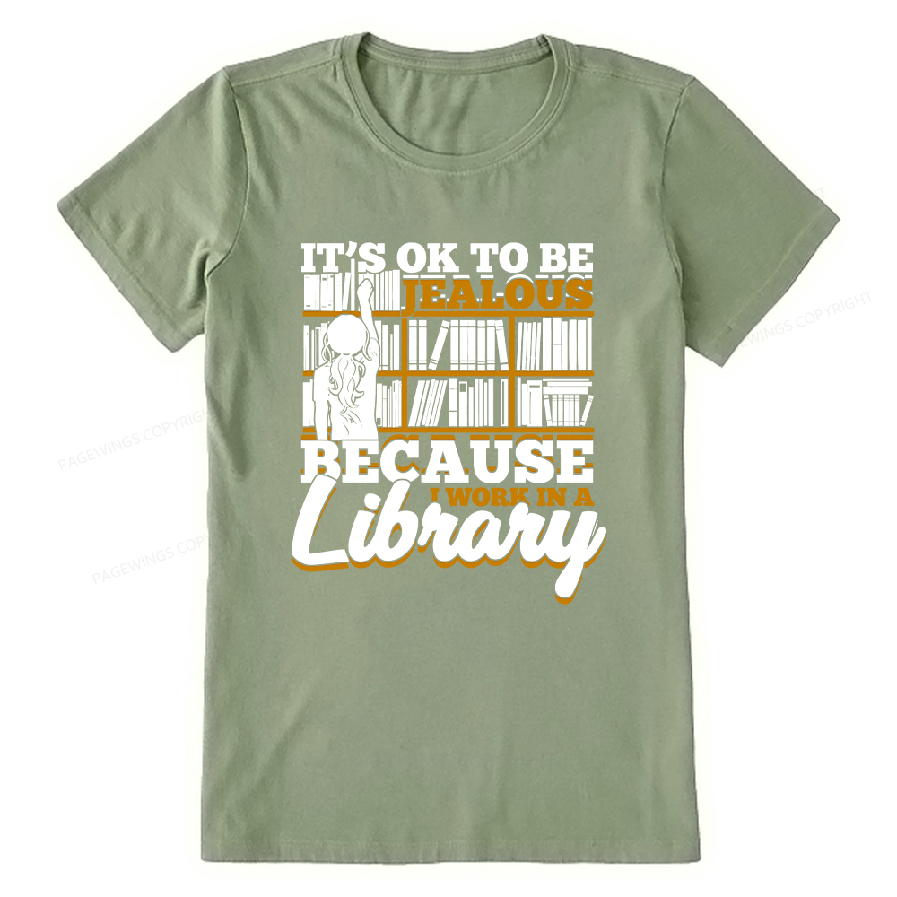 Pagewings Because I Work In A Library Unisex Classic T-shirt