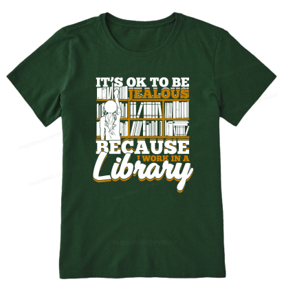 Pagewings Because I Work In A Library Unisex Classic T-shirt