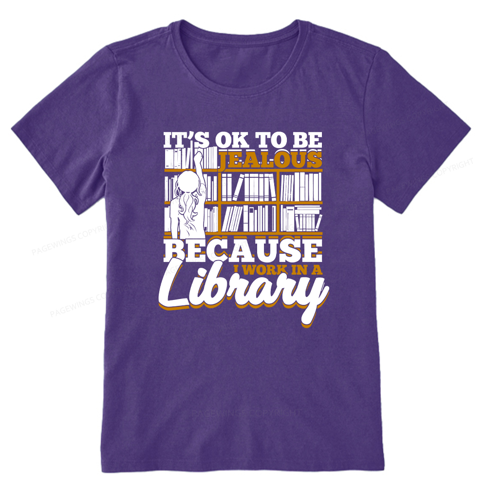 Pagewings Because I Work In A Library Unisex Classic T-shirt