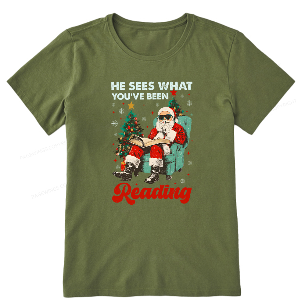 Pagewings Christmas Reading Unisex Classic T-shirt