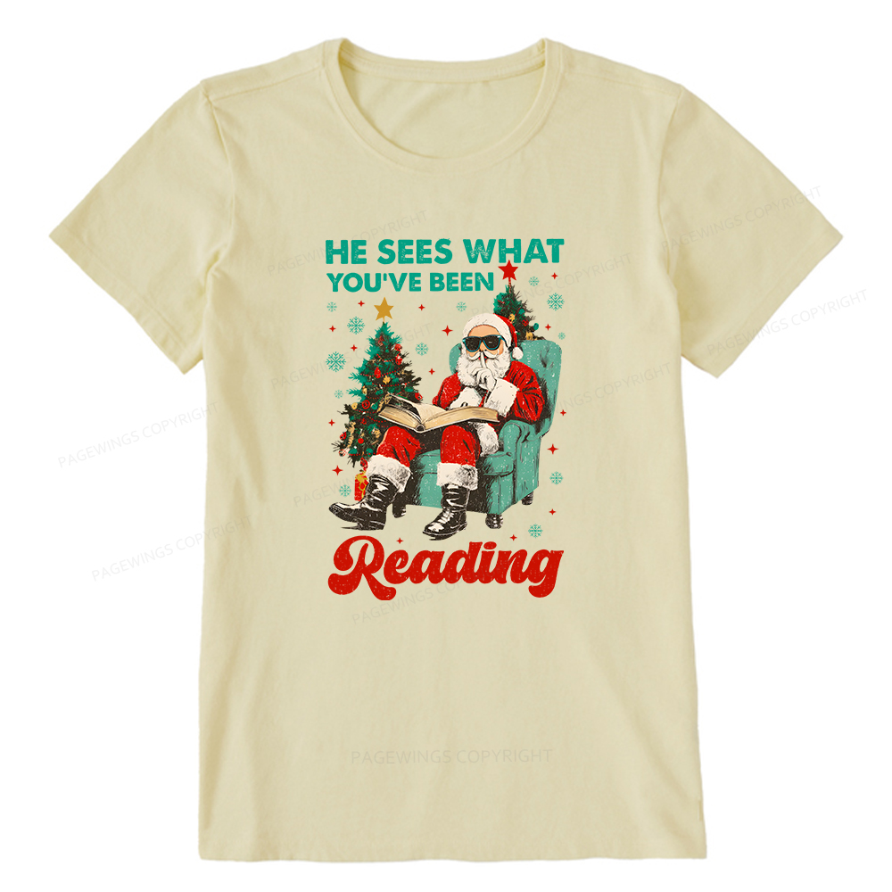 Pagewings Christmas Reading Unisex Classic T-shirt