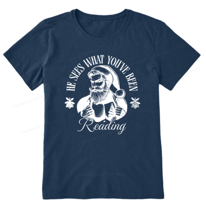 Pagewings He Sees What You've Been Reading Unisex Classic T-shirt