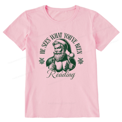 Pagewings He Sees What You've Been Reading Unisex Classic T-shirt