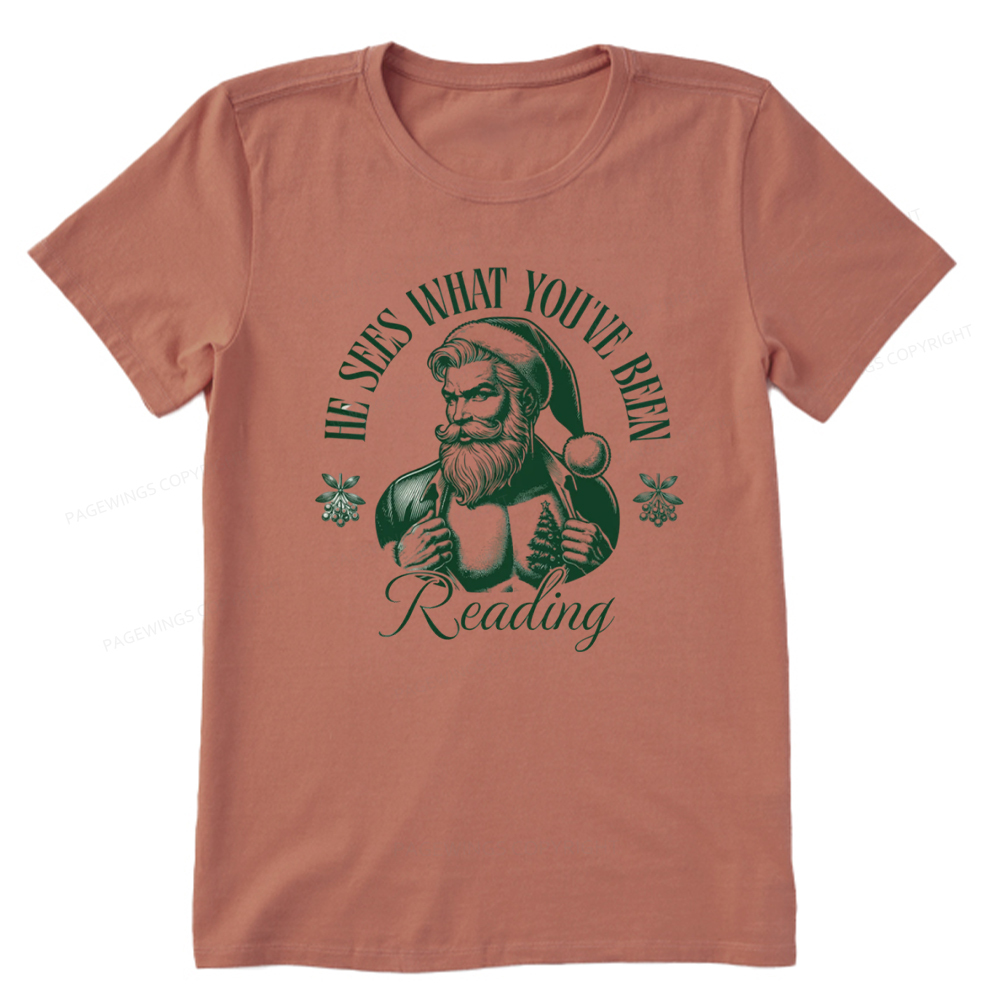 Pagewings He Sees What You've Been Reading Unisex Classic T-shirt