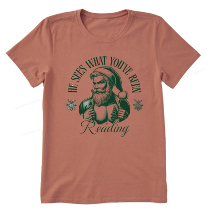 Pagewings He Sees What You've Been Reading Unisex Classic T-shirt