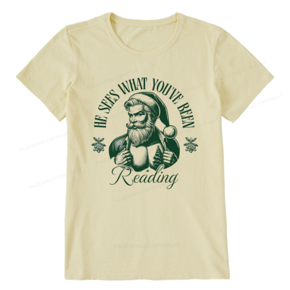 Pagewings He Sees What You've Been Reading Unisex Classic T-shirt