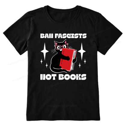 Pagewings Ban Fascists Not Books Unisex Classic T-shirt