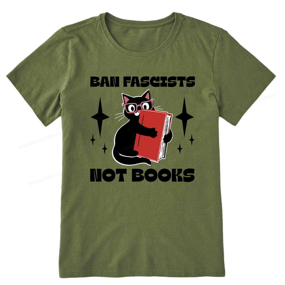 Pagewings Ban Fascists Not Books Unisex Classic T-shirt