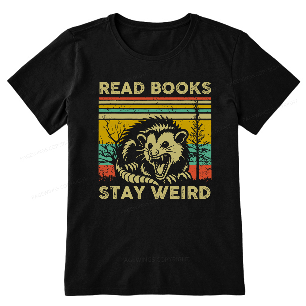 Pagewings Read Books Stay Weird Unisex Classic T-shirt