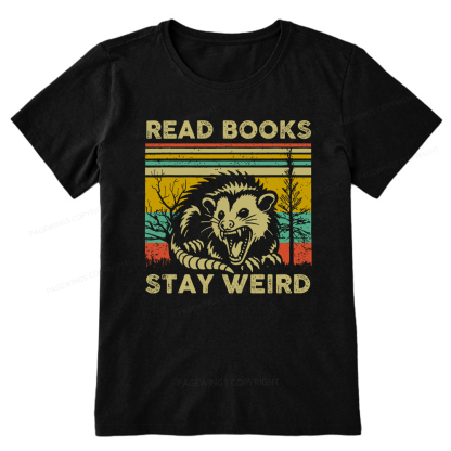 Pagewings Read Books Stay Weird Unisex Classic T-shirt
