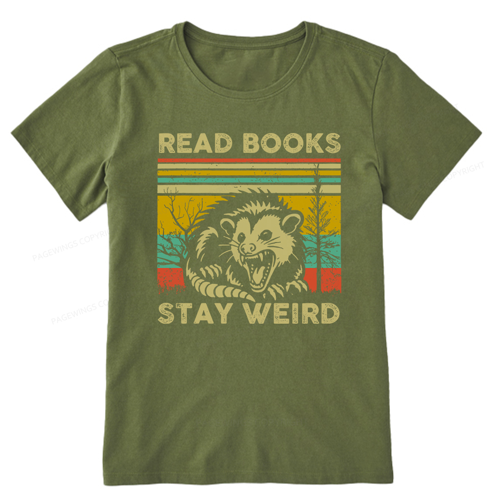 Pagewings Read Books Stay Weird Unisex Classic T-shirt