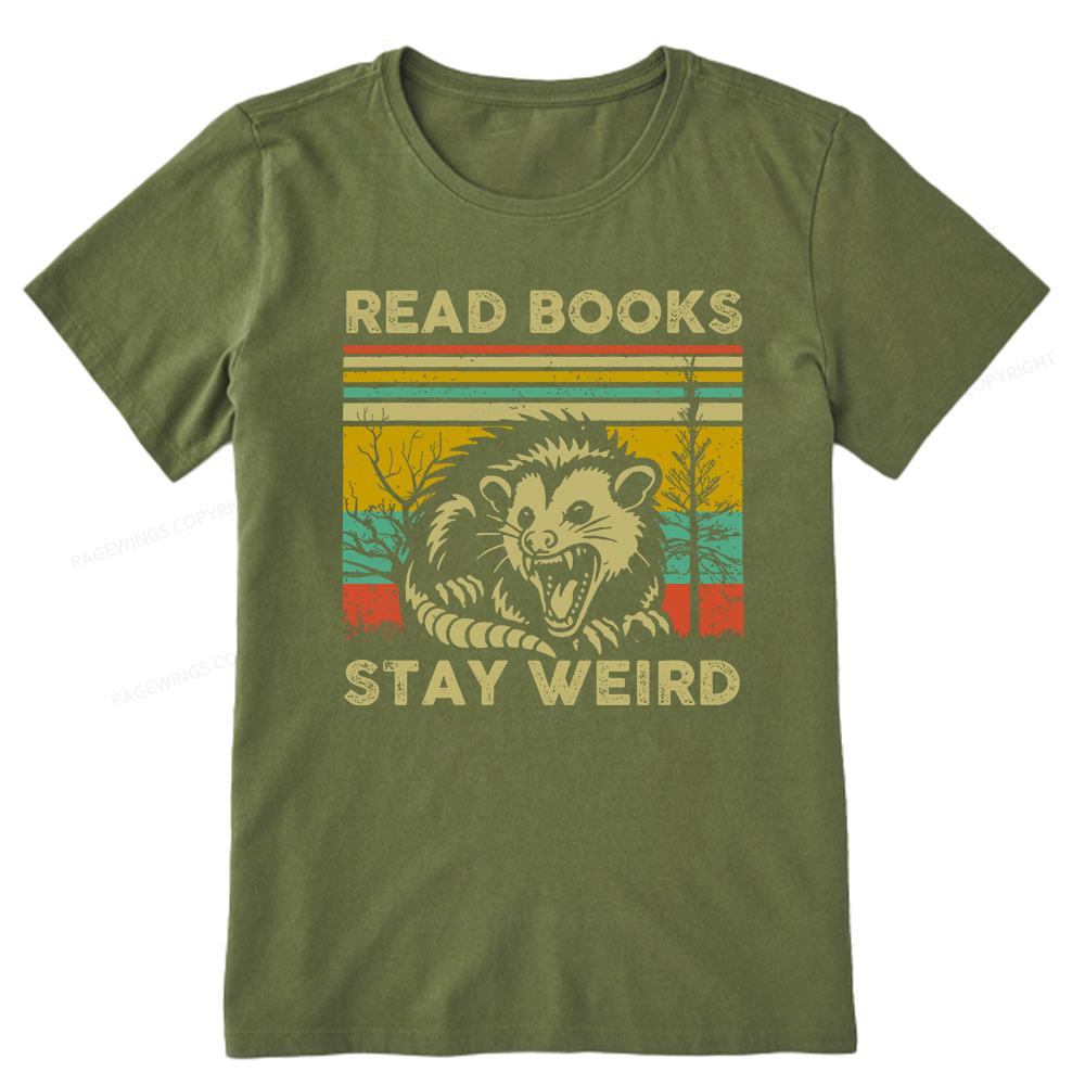 Pagewings Read Books Stay Weird Unisex Classic T-shirt