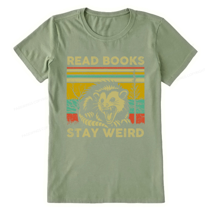 Pagewings Read Books Stay Weird Unisex Classic T-shirt