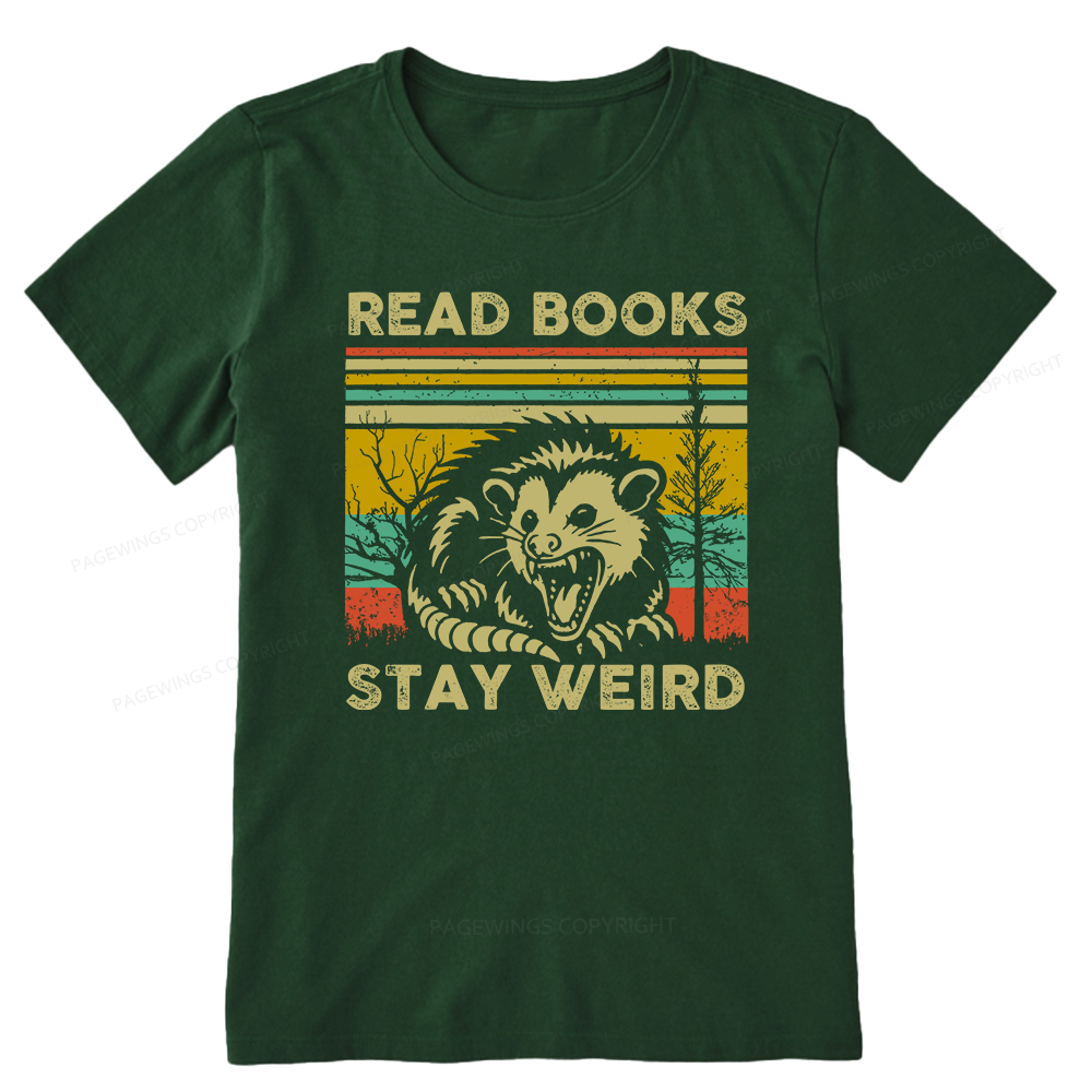 Pagewings Read Books Stay Weird Unisex Classic T-shirt