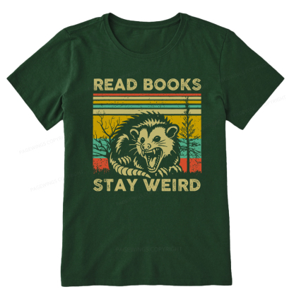 Pagewings Read Books Stay Weird Unisex Classic T-shirt