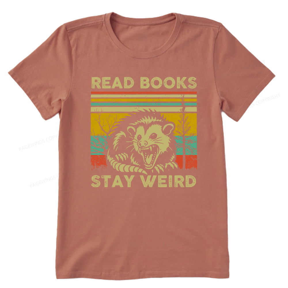 Pagewings Read Books Stay Weird Unisex Classic T-shirt