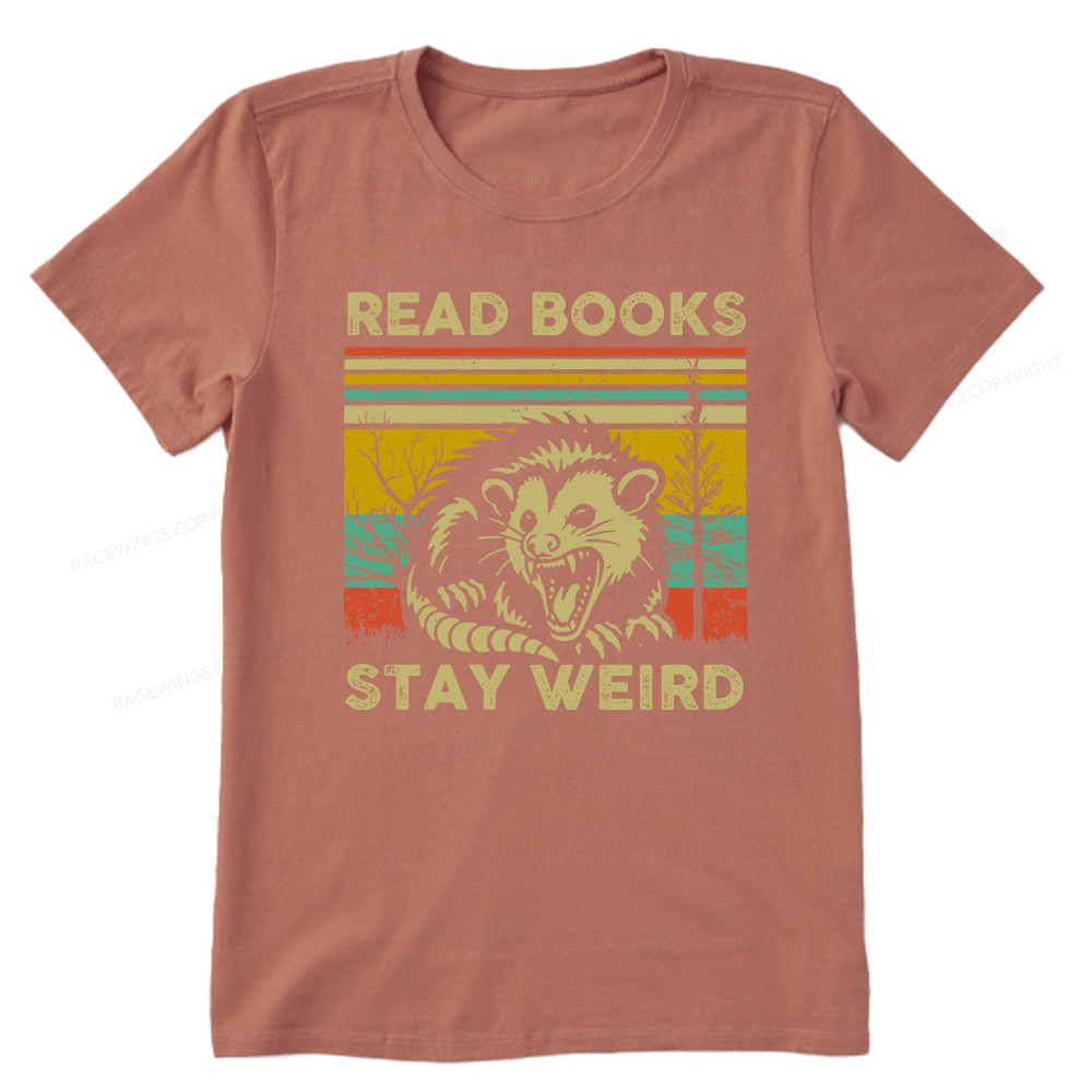 Pagewings Read Books Stay Weird Unisex Classic T-shirt