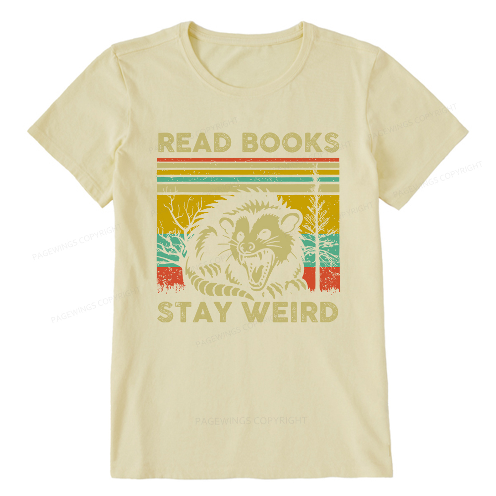 Pagewings Read Books Stay Weird Unisex Classic T-shirt