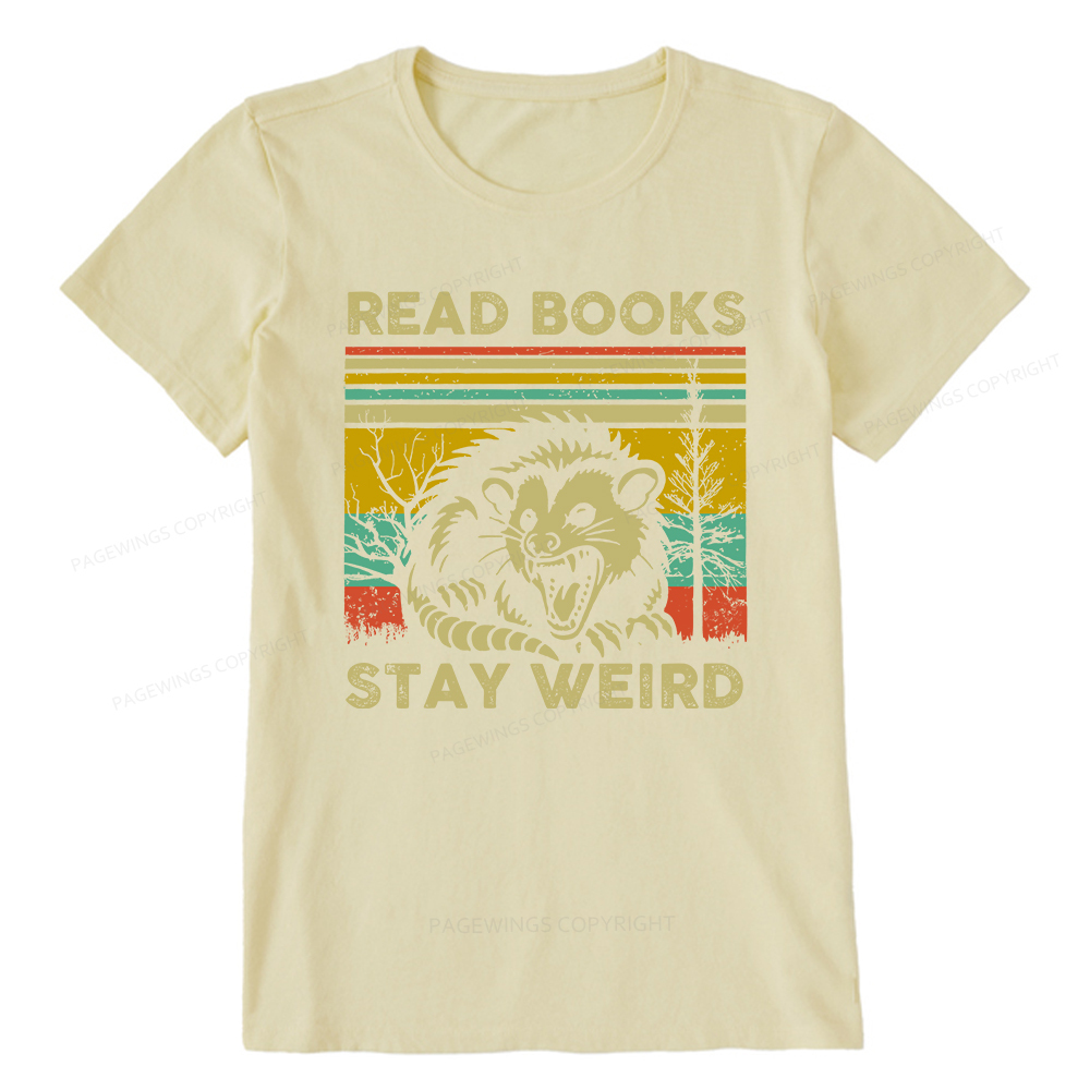 Pagewings Read Books Stay Weird Unisex Classic T-shirt