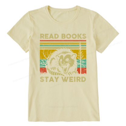 Pagewings Read Books Stay Weird Unisex Classic T-shirt